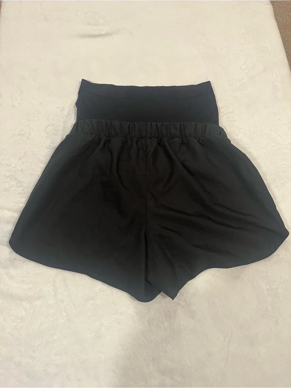 A Glow Active Black and White Athletic Shorts - Size Small MATERNITY - Picture 2 of 6